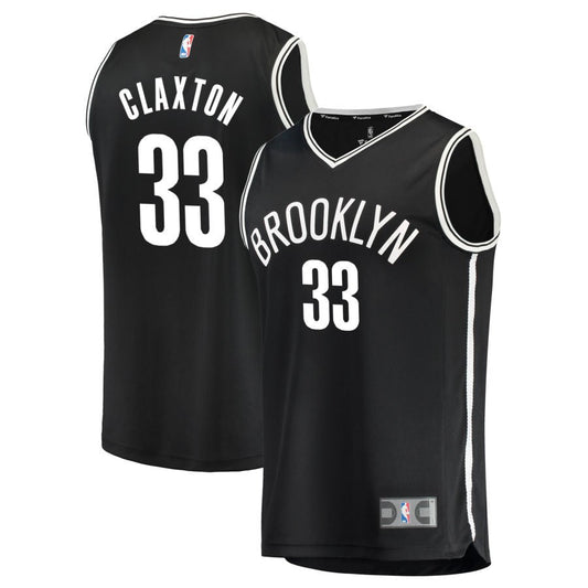 Nic Claxton Brooklyn Nets Fanatics Branded Youth Fast Break Replica Jersey Black - Icon Edition