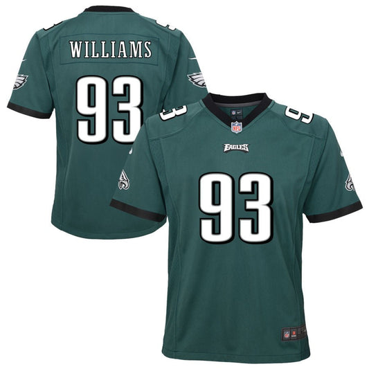 Milton Williams Philadelphia Eagles Nike Youth Team Game Jersey - Midnight Green