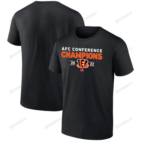 Cincinnati Bengals 2022 AFC Conference Champions Kick T-Shirt - Black