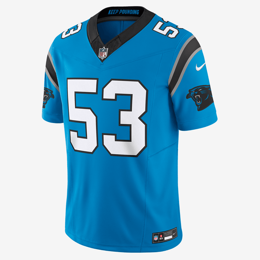 Brian Burns Carolina Panthers Men's Nike Dri-FIT NFL Limited Football Jersey - Blue