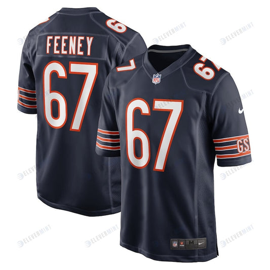 Dan Feeney 67 Chicago Bears Men Team Game Jersey - Navy