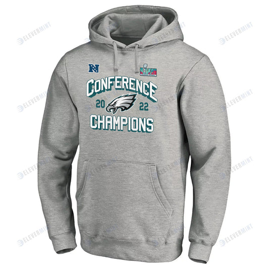 Philadelphia Eagles NFC Conference Champions Light Grey Pullover Hoodie