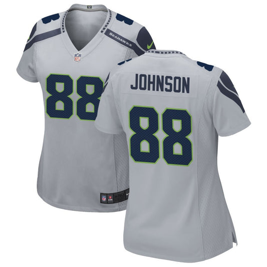 Cade Johnson Seattle Seahawks Nike Women's Alternate Game Jersey - Gray