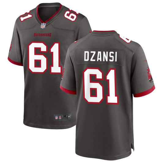 Silas Dzansi Tampa Bay Buccaneers Nike Alternate Game Jersey - Pewter