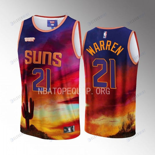 T.J. Warren 21 Phoenix Suns NBA & KidSuper Studios Unisex Hometown Jersey