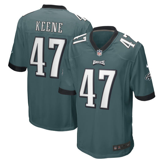 Dalton Keene Philadelphia Eagles Nike Game Player Jersey - Midnight Green