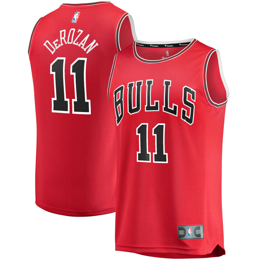 DeMar DeRozan Chicago Bulls Fanatics Branded 2021/22 Fast Break Replica Player Jersey - Icon Edition - Red