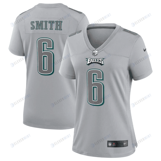 DeVonta Smith 6 Philadelphia Eagles Women's Atmosphere Fashion Game Jersey - Gray