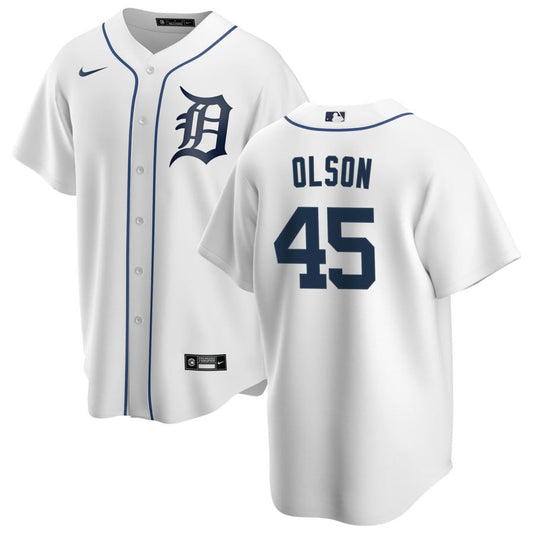 Reese Olson Detroit Tigers Nike Home Replica Jersey - White