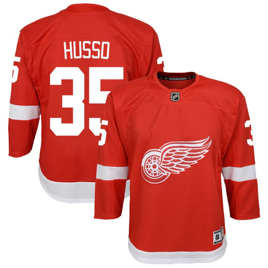 Ville Husso Detroit Red Wings Youth Home Premier Jersey - Red