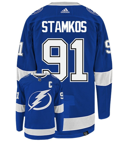 Steven Stamkos Tampa Bay Lightning Adidas Primegreen Authentic NHL Hockey Jersey