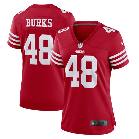 Oren Burks San Francisco 49ers Nike Women's Game Player Jersey - Scarlet