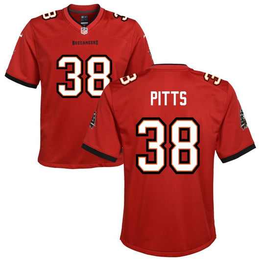 Derrek Pitts Nike Tampa Bay Buccaneers Youth Game Jersey - Red