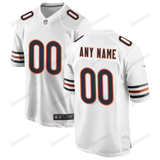 Chicago Bears Custom Game Men Jersey - White