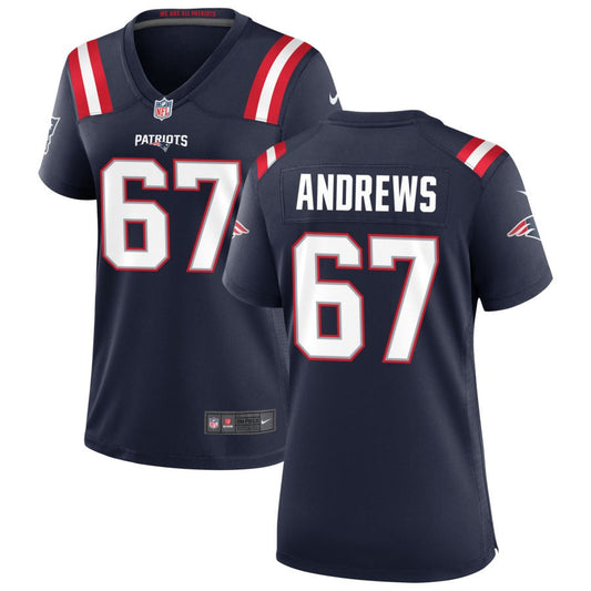 Jake Andrews New England Patriots Nike Women's Game Jersey - Navy