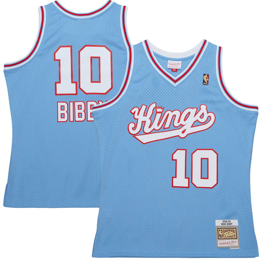 Mike Bibby Sacramento Kings Mitchell & Ness 2001/02 Hardwood Classics Swingman Jersey - Light Blue