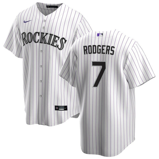 Brendan Rodgers Colorado Rockies Nike Home Replica Jersey - White