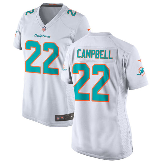 Elijah Campbell Miami Dolphins Nike Women's Jersey - White