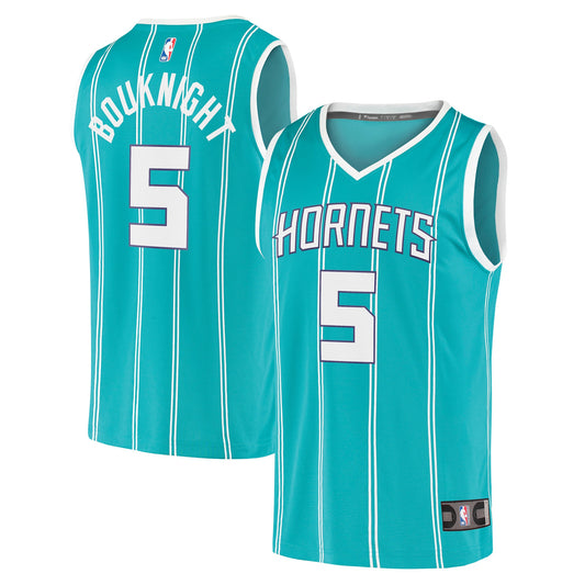 James Bouknight Charlotte Hornets Fanatics Branded 2021/22 Fast Break Replica Jersey - Icon Edition - Teal