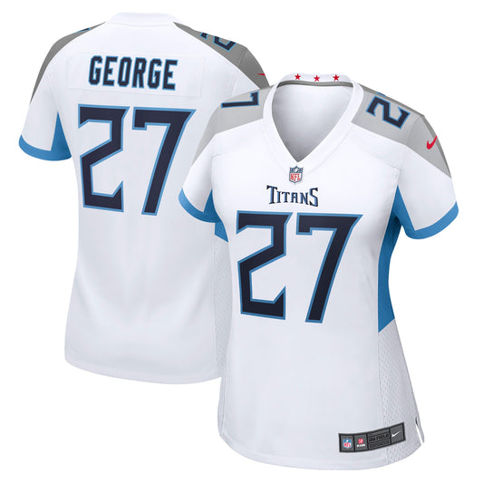 Eddie George Tennessee Titans Nike Women's Retired Game Jersey - White