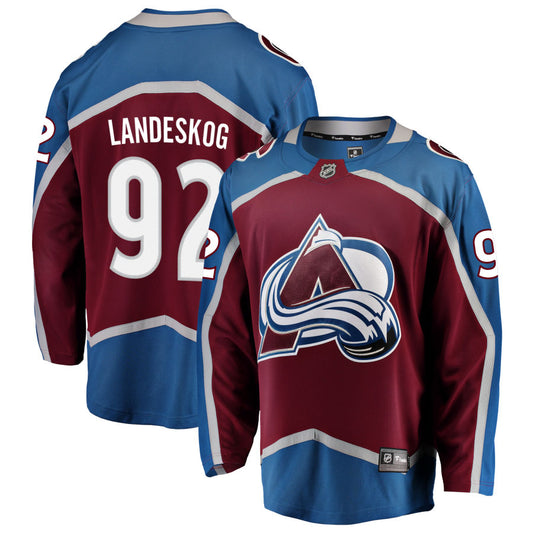 Gabriel Landeskog Colorado Avalanche Fanatics Branded Home Breakaway Jersey - Maroon