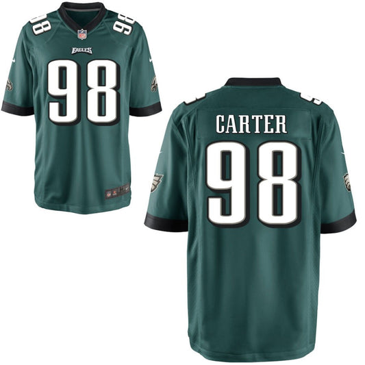 Jalen Carter Philadelphia Eagles Nike Youth Game Jersey - Midnight Green