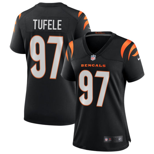 Jay Tufele Cincinnati Bengals Nike Women's Game Jersey - Black