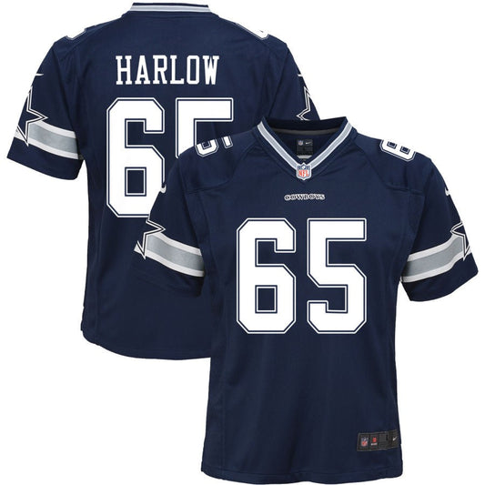 Sean Harlow Dallas Cowboys Nike Youth Game Jersey - Navy