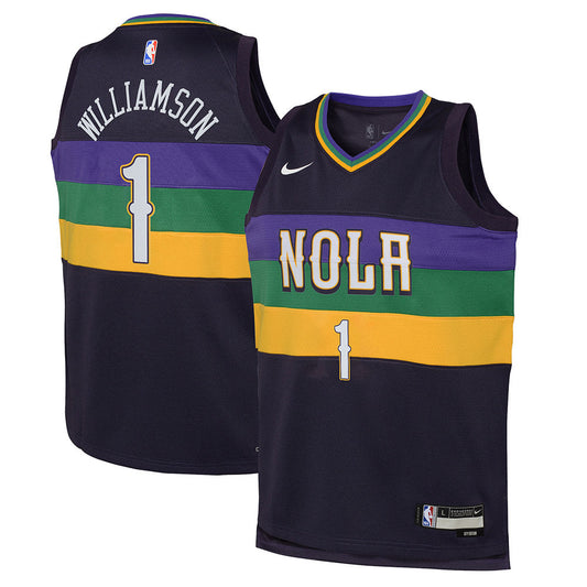 Youth New Orleans Pelicans Zion Williamson City Edition Jersey - Black