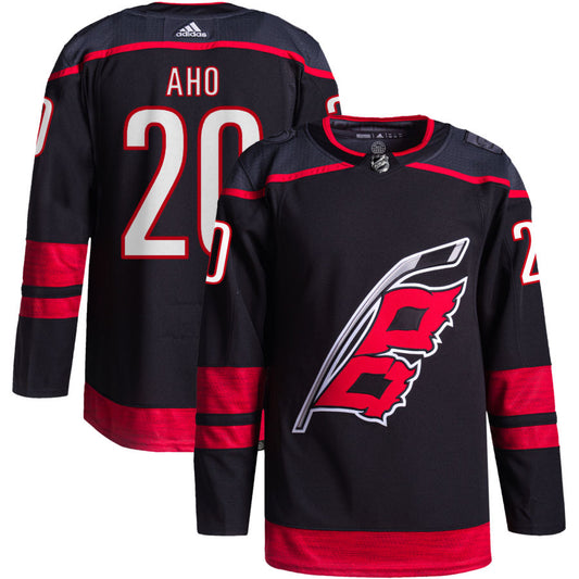 Sebastian Aho Carolina Hurricanes adidas Alternate Primegreen Authentic Pro Jersey - Black