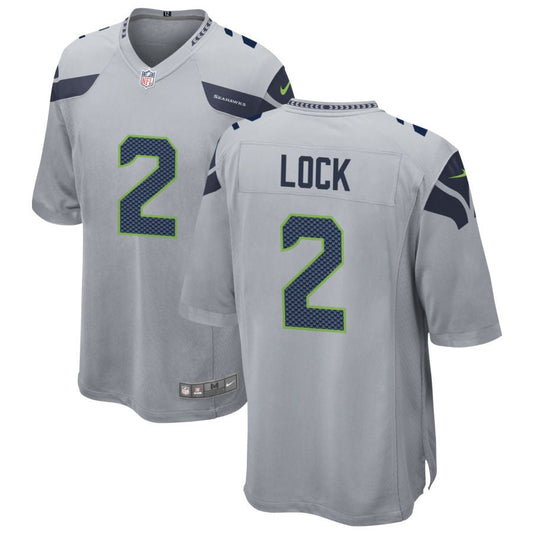 Drew Lock Seattle Seahawks Nike Youth Game Jersey - Gray