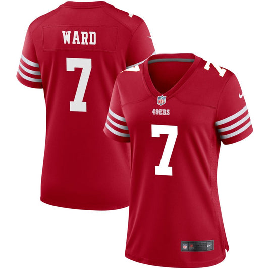 Charvarius Ward San Francisco 49ers Nike Women's Game Jersey - Scarlet