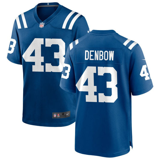 Trevor Denbow Nike Indianapolis Colts Game Jersey - Royal