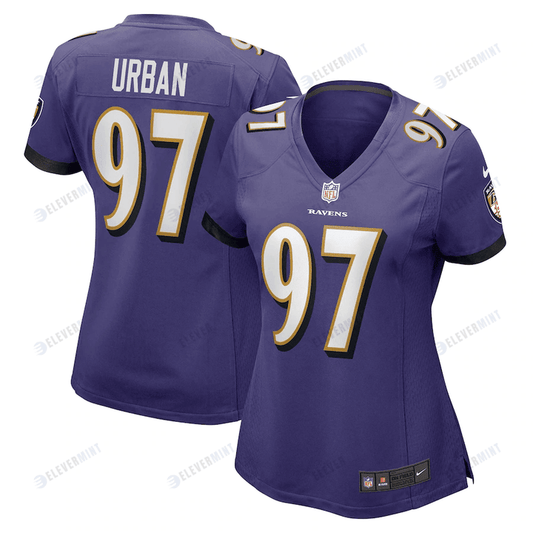 Brent Urban 97 Baltimore Ravens Women's Game Player Jersey - Purple