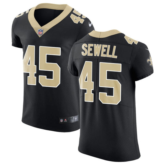 Nephi Sewell New Orleans Saints Nike Vapor Untouchable Elite Jersey - Black