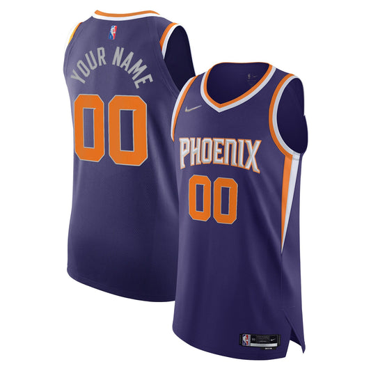 Phoenix Suns Nike 2021/22 Diamond Authentic Custom Jersey - Icon Edition - Purple