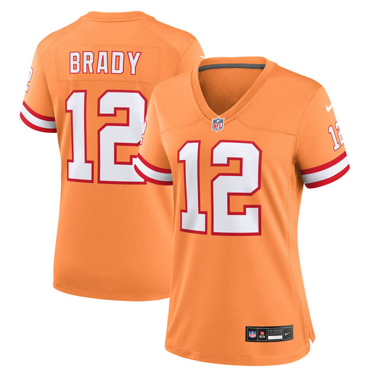 Tom Brady Tampa Bay Buccaneers Nike Women's Throwback Game Jersey - Orange