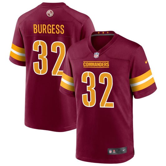 Terrell Burgess Washington Commanders Nike Game Player Jersey - Burgundy