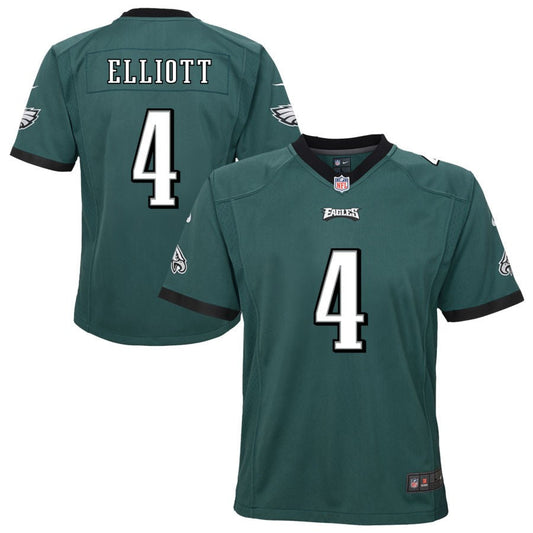 Jake Elliott Philadelphia Eagles Nike Youth Team Game Jersey - Midnight Green