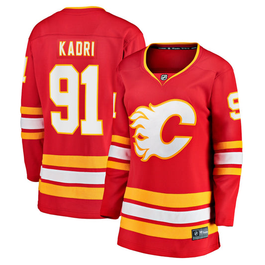 Nazem Kadri Calgary Flames Fanatics Branded Women's Home Breakaway Player Jersey - Red