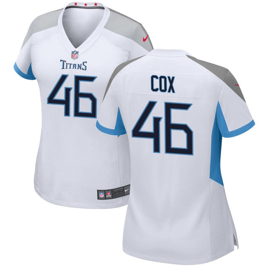 Morgan Cox Tennessee Titans Nike Women's Game Jersey - White