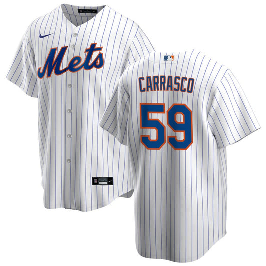 Carlos Carrasco New York Mets Nike Youth Home Replica Jersey - White