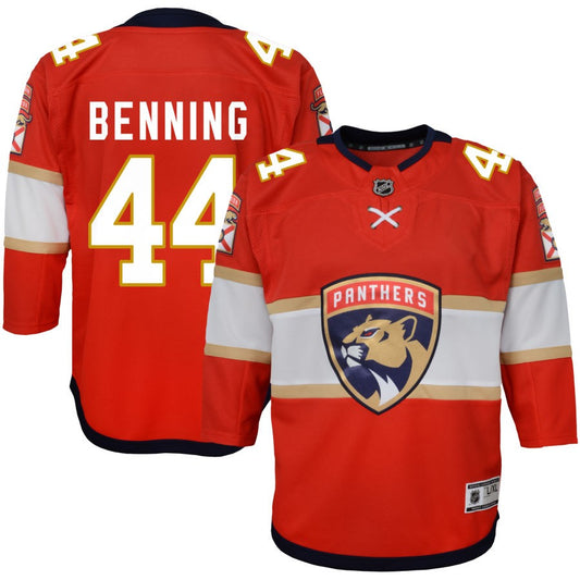 Mike Benning Florida Panthers Youth Home Premier Jersey - Red