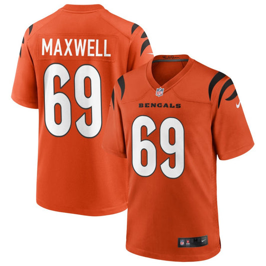 Devonnsha Maxwell Cincinnati Bengals Nike Youth Alternate Game Jersey - Orange