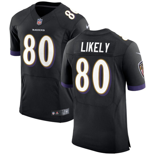 Isaiah Likely Baltimore Ravens Nike Speed Machine Elite Jersey - Black