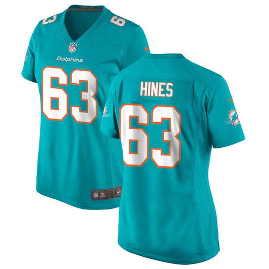 Chasen Hines Miami Dolphins Nike Women's Game Jersey - Aqua