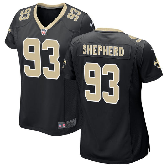 Nathan Shepherd New Orleans Saints Nike Women's Game Jersey - Black