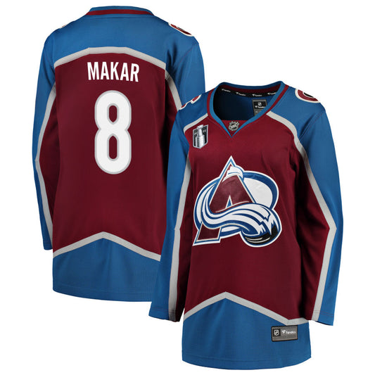 Cale Makar Colorado Avalanche Fanatics Branded Women's Home 2022 Stanley Cup Final Breakaway Jersey - Burgundy