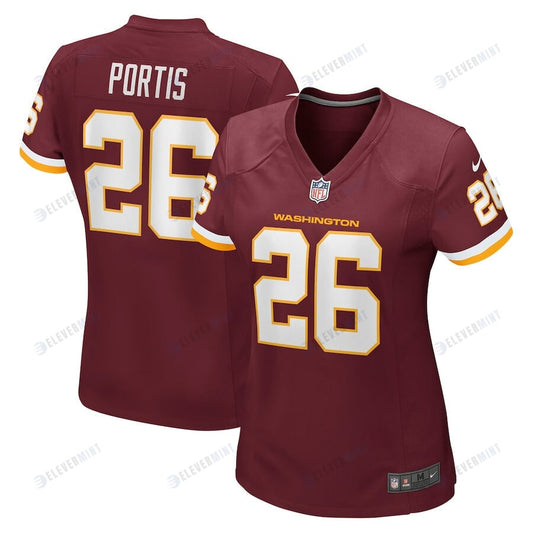 Clinton Portis 26 Washington Commanders Women Football Team Retired Jersey - Burgundy