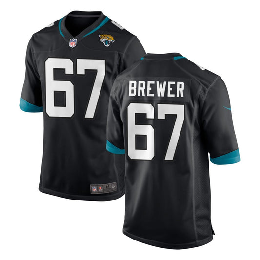 Chandler Brewer Jacksonville Jaguars Nike Youth Team Color Game Jersey - Black